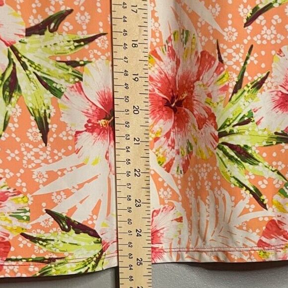 Beach House Size 14 Takini Hibiscus Floral Swim Tank Keyhole Neck Resort Wear - Picture 4 of 6